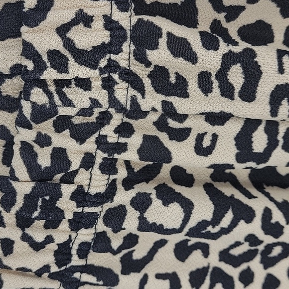 Nasty Gal Collection Leopard Print Flared Pants Made in UK Size 8 - Picture 7 of 12